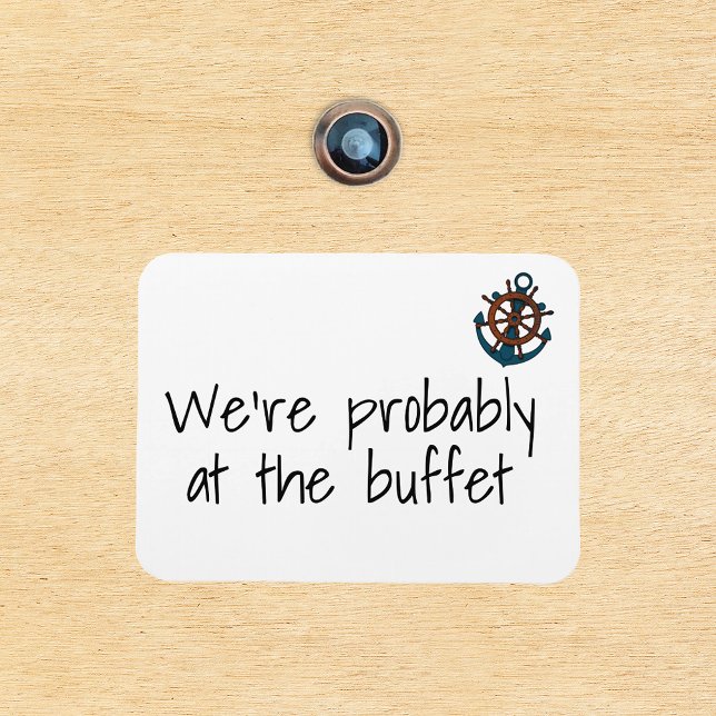 Magnet Flexible Drôle Marqueur de porte de croisière probablement  (Créateur téléchargé)