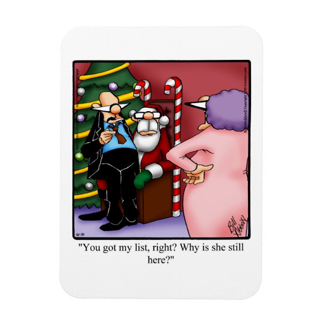 Magnet Flexible Drôle Noël Humour magnétique cadeau (Vertical)
