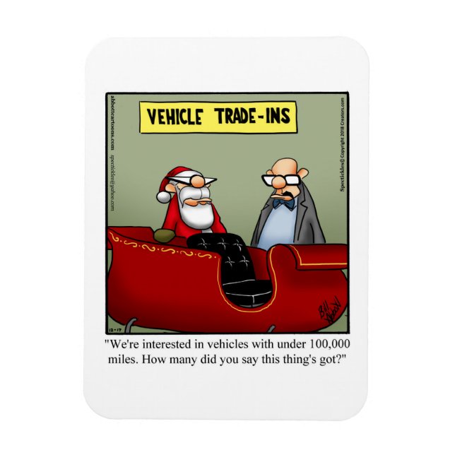 Magnet Flexible Drôle Noël Humour magnétique cadeau (Vertical)