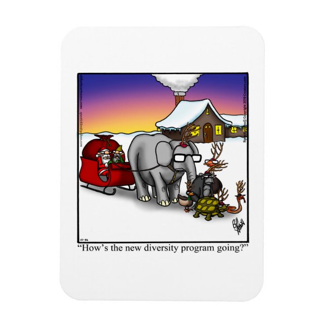 Magnet Flexible Drôle Noël Humour magnétique cadeau (Vertical)