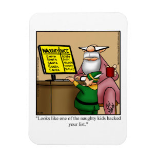 Magnet Flexible Drôle Noël Humour magnétique cadeau