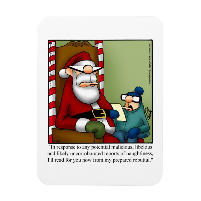 Magnet Flexible Drôle Noël Humour magnétique cadeau (Vertical)