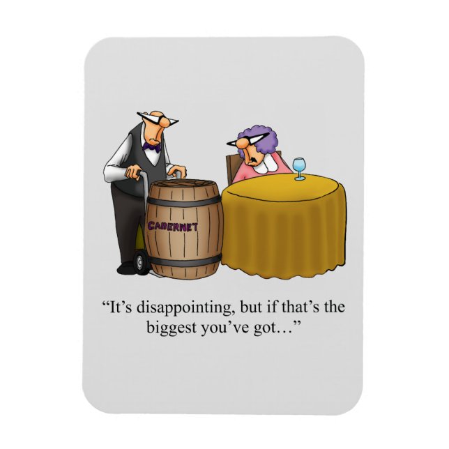 Magnet Flexible Drôle Vin Humour magnétique cadeau cadeau (Vertical)