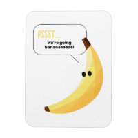 Drôles de faveurs de fête à la banane rétro avec j