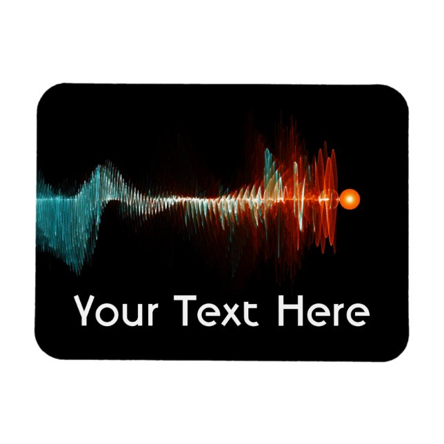 Magnet Flexible Dualité de la vague de particules (Horizontal)