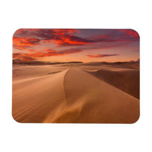 Magnet Flexible Dunes de sable dans le désert au coucher du solei