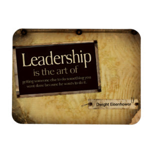 Magnet Flexible Dwight Eisenhower Citation Inspirationnelle "Leade