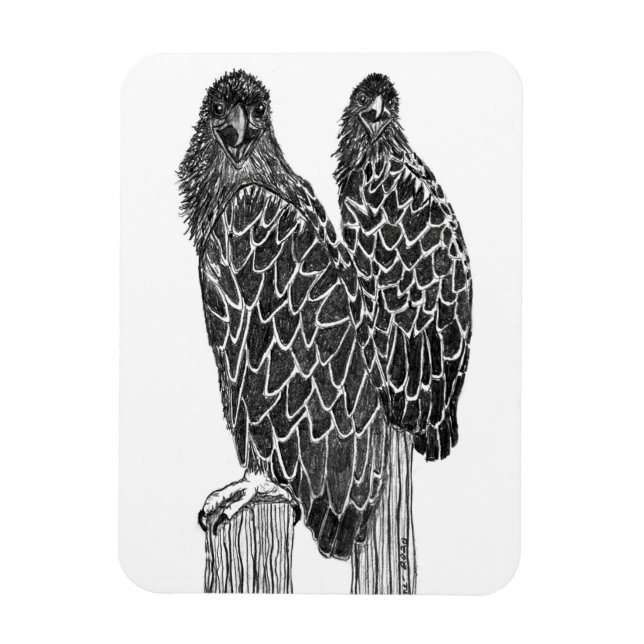 MAGNET FLEXIBLE EAGLE SIBLINGS S'AMUSER LOUNGING + PÊCHE À L'ÉTANG (Vertical)