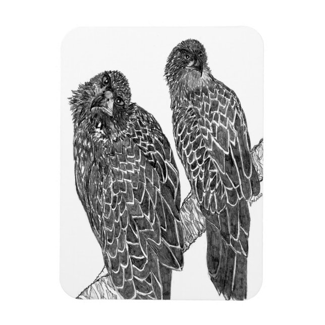 MAGNET FLEXIBLE EAGLE SIBLINGS SOURIRE POUR L'APPAREIL PHOTO À LA  (Vertical)