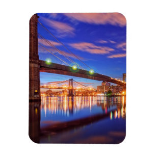 Magnet Flexible East River, Brooklyn Bridge, Manhattan