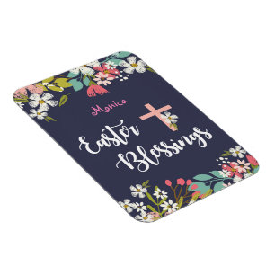 Magnet Flexible Easter Blessings of Risen Christ Flowers