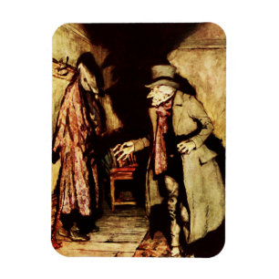 Magnet Flexible Ebenezer Scrooge Noël Carol Vintage