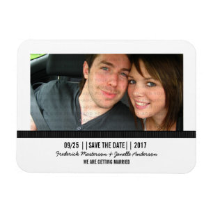 Magnet Flexible Ebony Photo moderne Enregistrer l'aimant Date