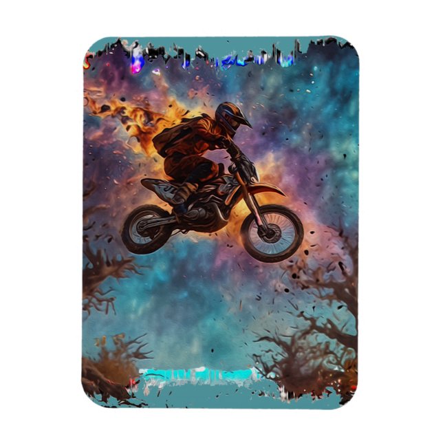 Magnet Flexible Échapper Au Feu - Rider En VTT (Vertical)