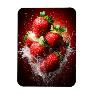 Magnet Flexible Éclaboussure de fraise