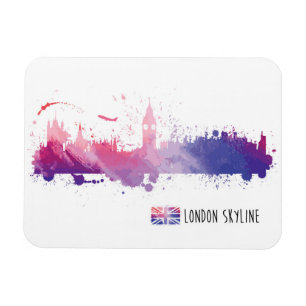 Magnet Flexible Éclaboussure d'horizon de Londres Angleterre