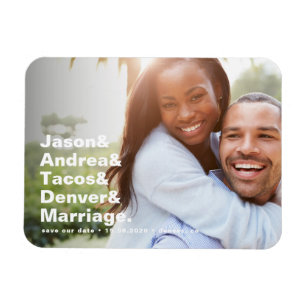 Magnet Flexible Économies modernes de typographie de liste de