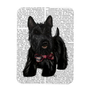 Magnet Flexible Écossais Terrier et arc