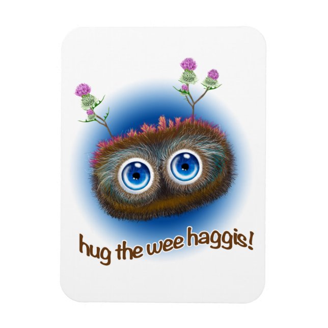 Magnet Flexible Ecosse 'Hoots Toots Haggis' (Vertical)
