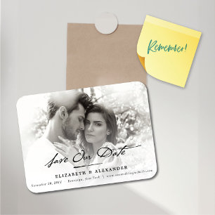 Magnet Flexible Écrire à la main ancienne Photo Enregistrer la dat