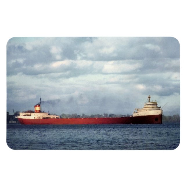 Magnet Flexible Edmund Fitzgerald Vintage Maritime Great Lakes Acr (Horizontal)