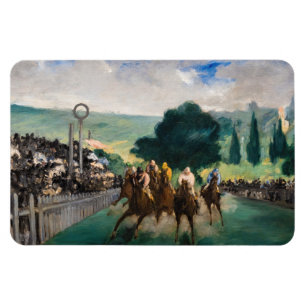 Magnet Flexible Edouard Manet - Les courses à Longchamp