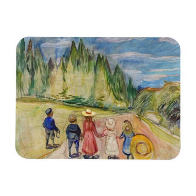 Magnet Flexible Edvard Munch - La forêt Fairytale (Horizontal)