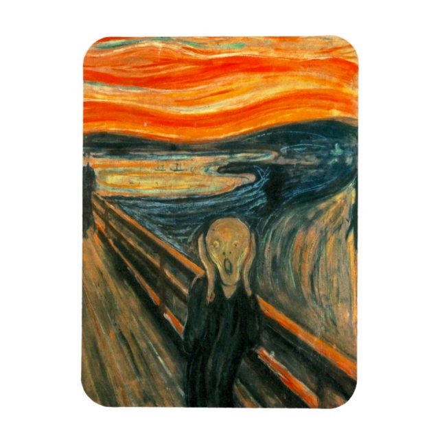 Magnet Flexible EDVARD MUNCH - Le cri 1893 (Vertical)