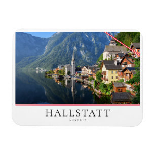 Magnet Flexible Église et village de Hallstatt, Autriche avec Alpe