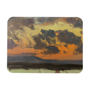 Magnet Flexible Église Frederic Edwin - Ciel au coucher du soleil,