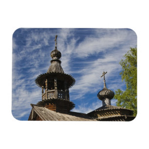 Magnet Flexible église orthodoxe russe traditionnelle en bois