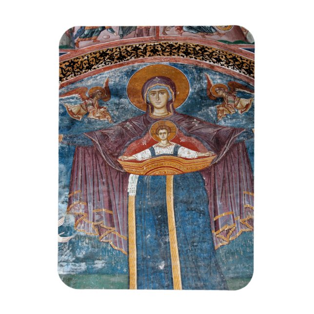 Magnet Flexible Eglise orthodoxe serbe et site de l'UNESCO, (Vertical)