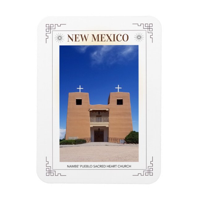 Magnet Flexible Église sacrée pueblo de New mexico (Vertical)