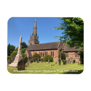 Magnet Flexible Église St Benedict Biscop Wombourne Staffordshire