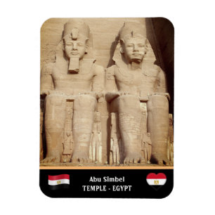 Magnet Flexible Égypte - Anciens pharaons et Temples d'Abu Simbel
