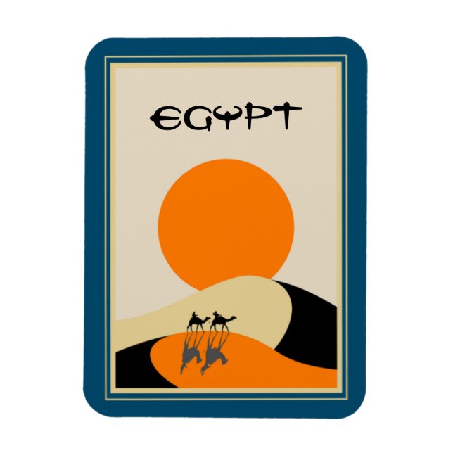Magnet Flexible Egypte Voyage Vintage (Vertical)