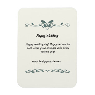 Magnet Flexible élégant accueil de mariage personnalisé