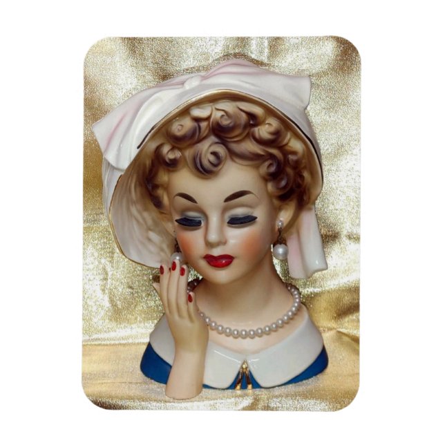 Magnet Flexible Élégant et sophistiqué Lady Head Vase Pam Fancy (Vertical)