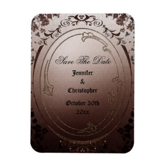 Magnet Flexible Élégant Gothique Enregistrer Le Mariage Date