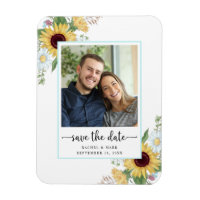 Élégant Mariage Floral De Tournesol Enregistrer La