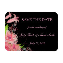 Magnet Flexible Élégant Romantique Rose Floral Enregistrer l'aiman