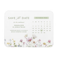 Elegant Soft Pastel Fleur sauvage Enregistrer la d