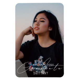 Magnet Flexible Élégante graduation de script Enregistrer la photo