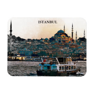 Magnet Flexible Elégante Istanbul Turquie Sainte-Sophie Architectu