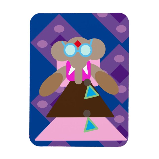 Magnet Flexible éléphant queen Aimant photo flexible (Vertical)