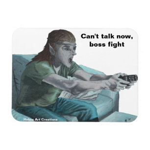 Magnet Flexible Elf Video Gamer Boss Combattez le aimant flexible