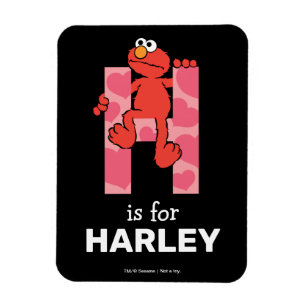 Magnet Flexible Elmo Alphabet   Coeurs H