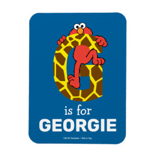 Magnet Flexible Elmo Alphabet   G Girafe