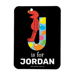 Magnet Flexible Elmo Alphabet J Haricot de Jelly
