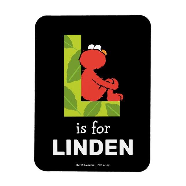 Magnet Flexible Elmo Alphabet | L feuille (Vertical)